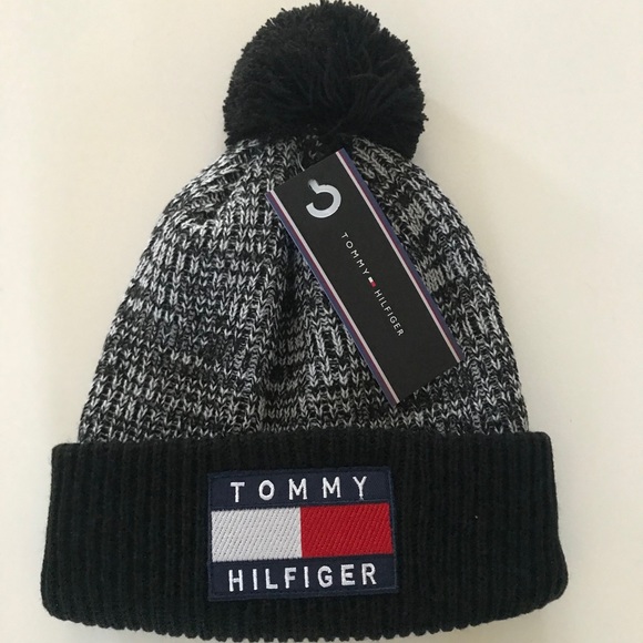 Tommy Hilfiger Accessories - Black/White Tommy Hilfiger Vintage Style Beanie